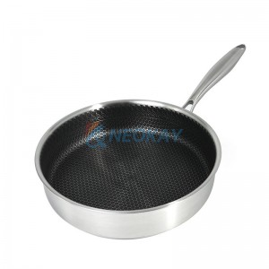 Made In Cookware Antilengket Stainless Steel Frying Pan Stainless Clad 3 Ply Construction