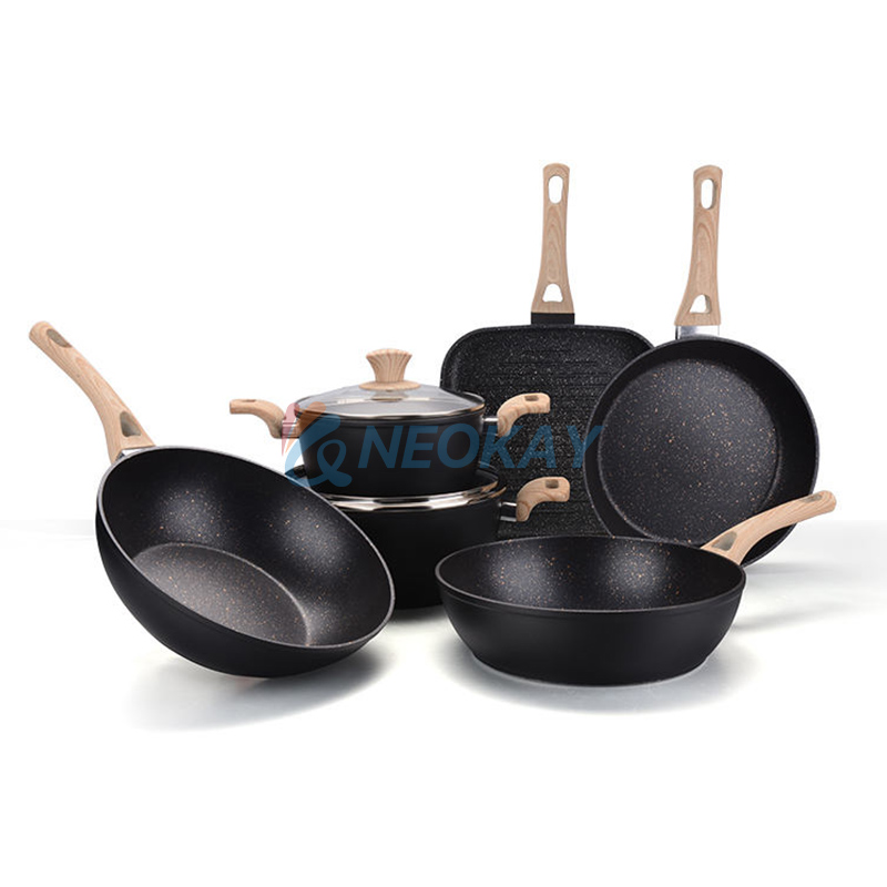 Pots and Pans Set, Nonstick Granite Cookware Sets Induction Compatible 14  Pieces with Frying Pan - Yahoo Shopping