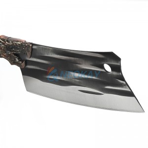 Couteau couperet à viande couteau de boucher forgé avec couteau à découper léger et sans effort avec couteau de chef chinois en acier à haute teneur en carbone allemand