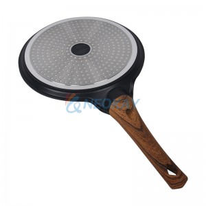 Crepe Pan Pancake Pan Nonstick Flat Griddle Frying Skillet Pan with Granite Coating & Bakelite Handle for Omelette Tortillas Induction Compatible